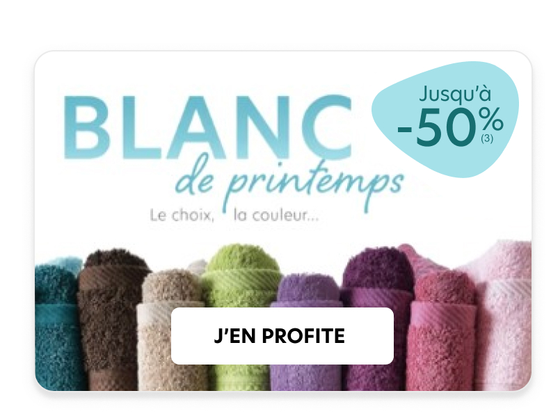 Blanc de printemps, Le choix, la couleur, jusqu'à -50%, j'en profite